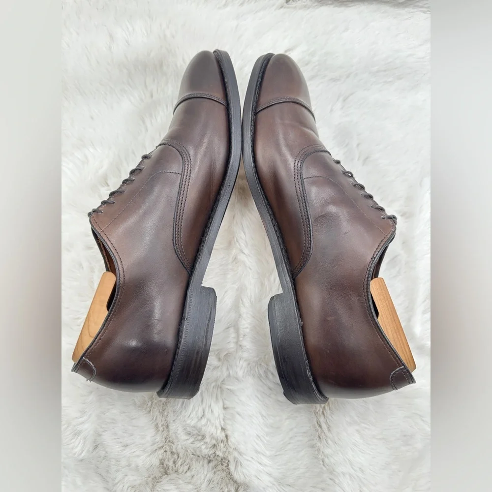 NWOT Allen Edmonds Park Avenue‎ Cap-toe dress shoe Brown oxfords 10.5 B